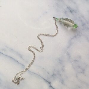 1 In Murano Glass Pendant With Chain.